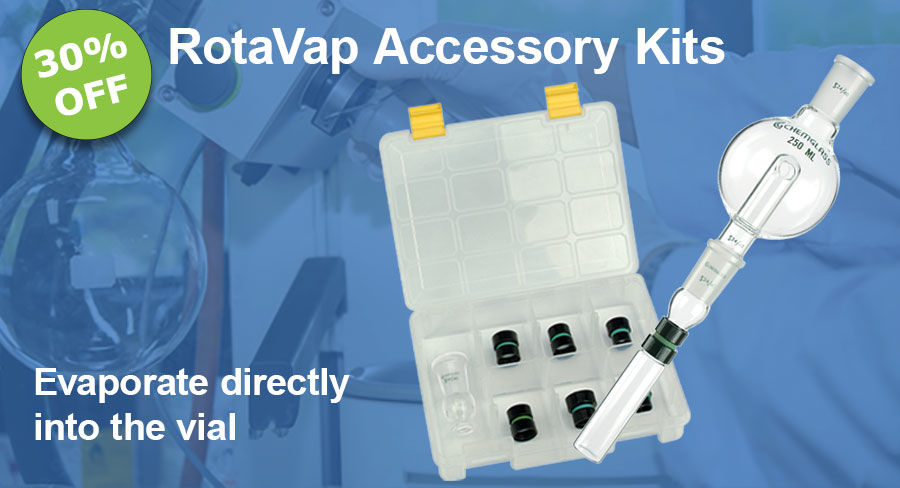 30% OFF Rotavap Vial Adapter Kit